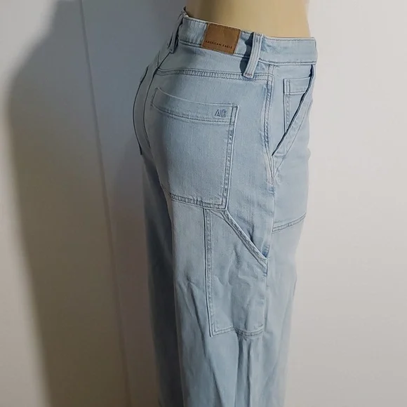 American Eagle Outfitters Light Blue Flare Jeans - Picture 5 of 16